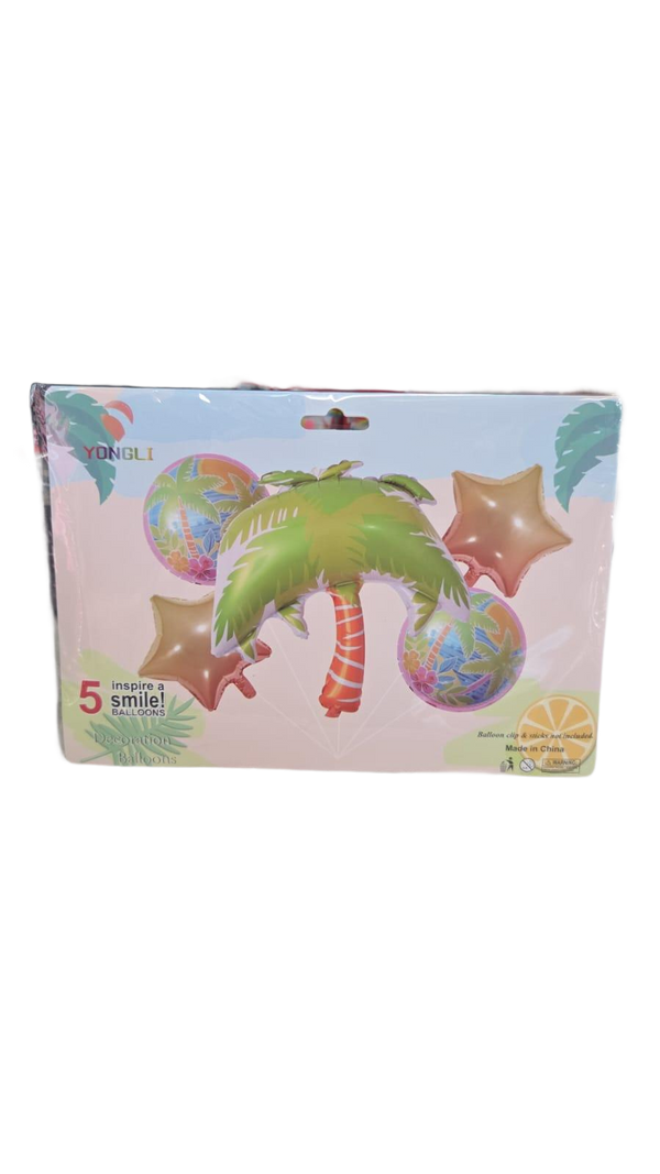 Set de globos palmera tropical