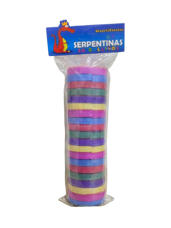 Serpentinas 20 rollitos