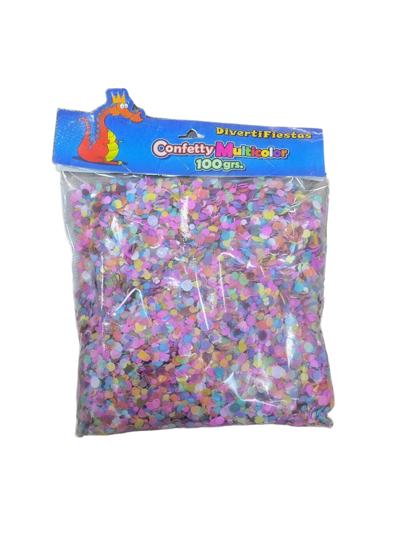 Confeti multicolor 100g