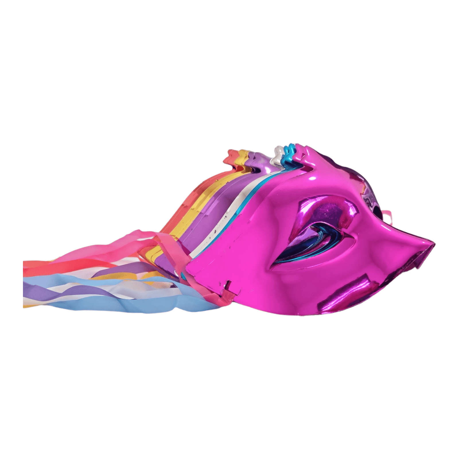 12 Antifaces colores lisos metalizados