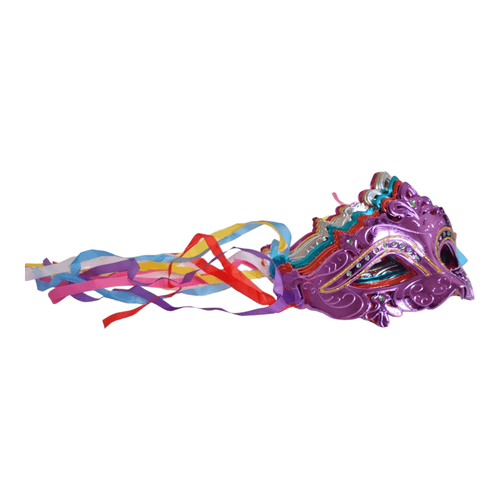 12 Antifaces decorados colores metalizados