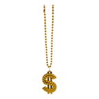 12 collares de perlas con signo de pesos