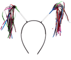 12 Diademas con motitas de colores