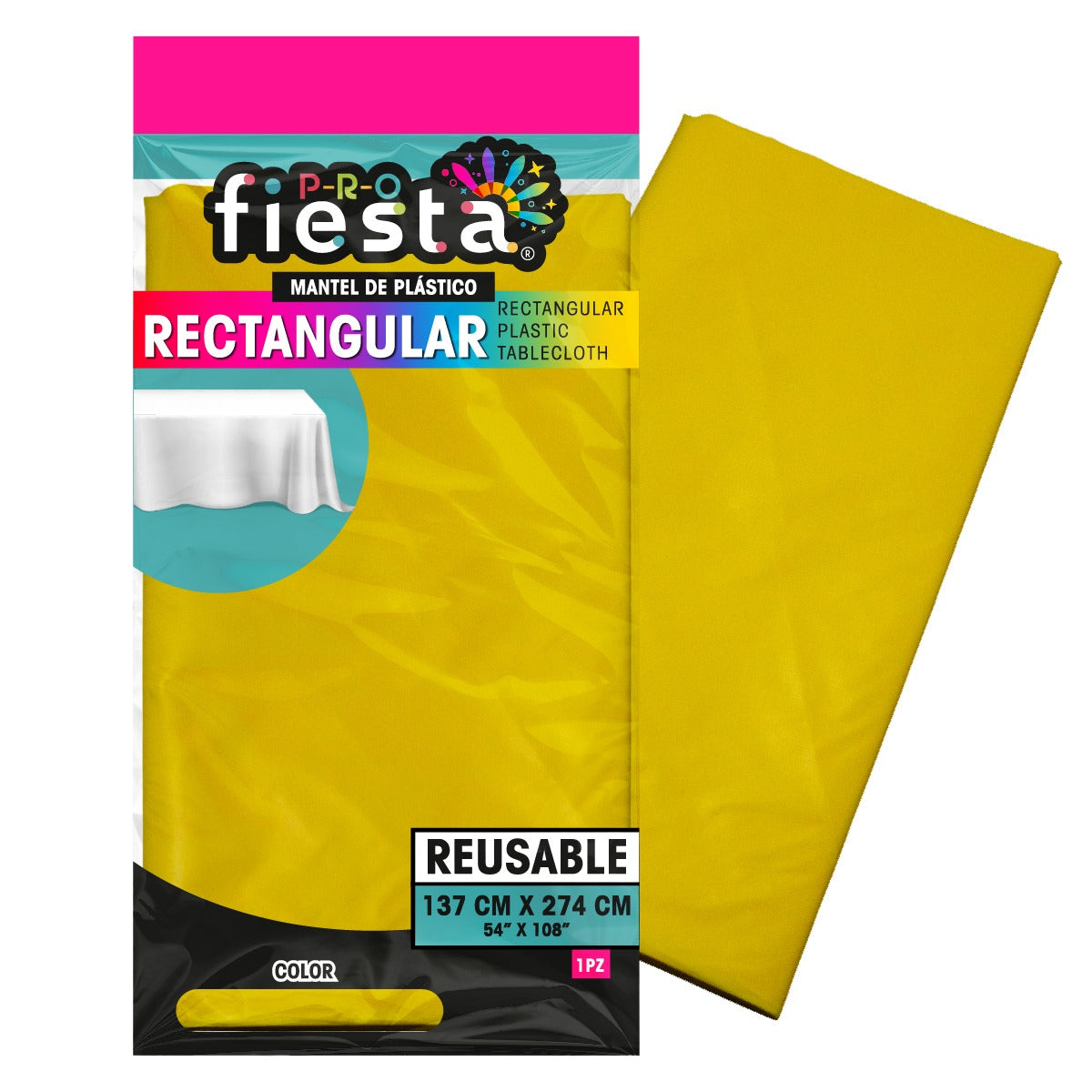 Mantel rectangular para fiesta