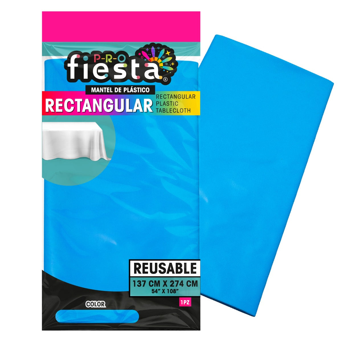 Mantel rectangular para fiesta