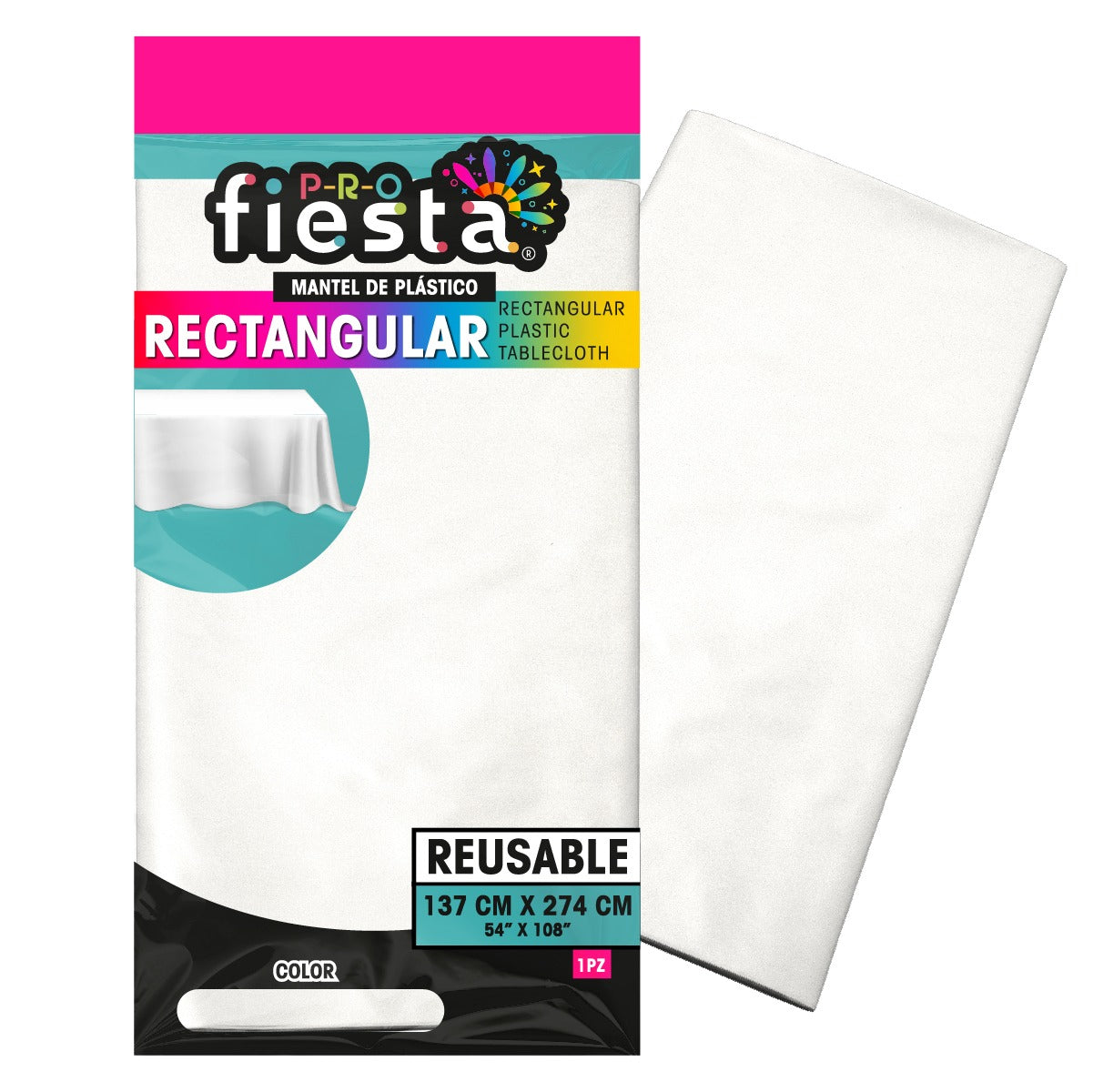 Mantel rectangular para fiesta
