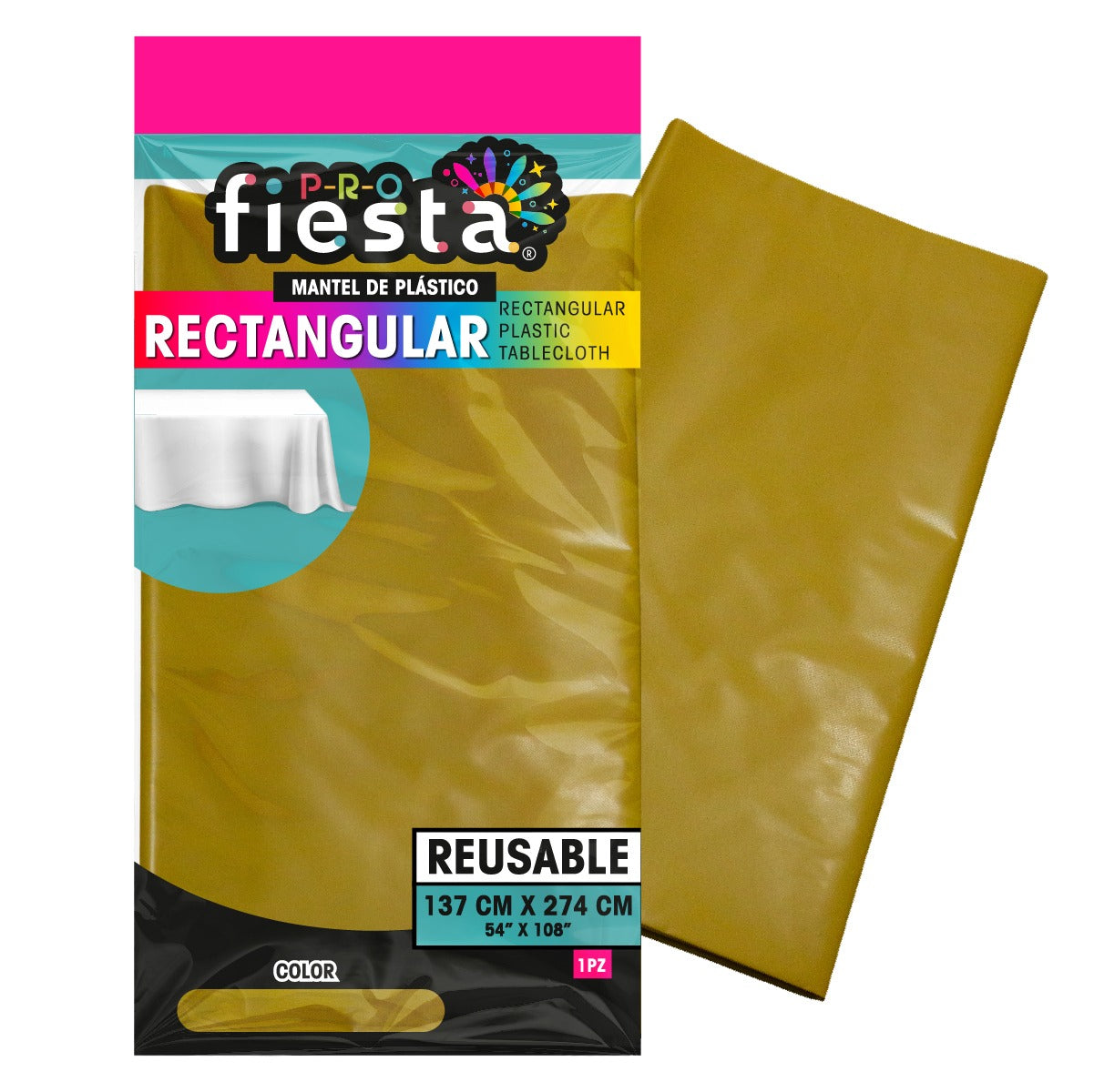 Mantel rectangular para fiesta