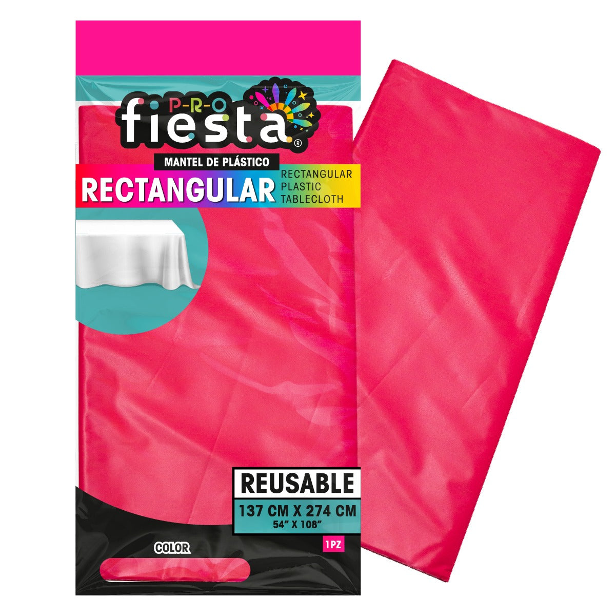 Mantel rectangular para fiesta