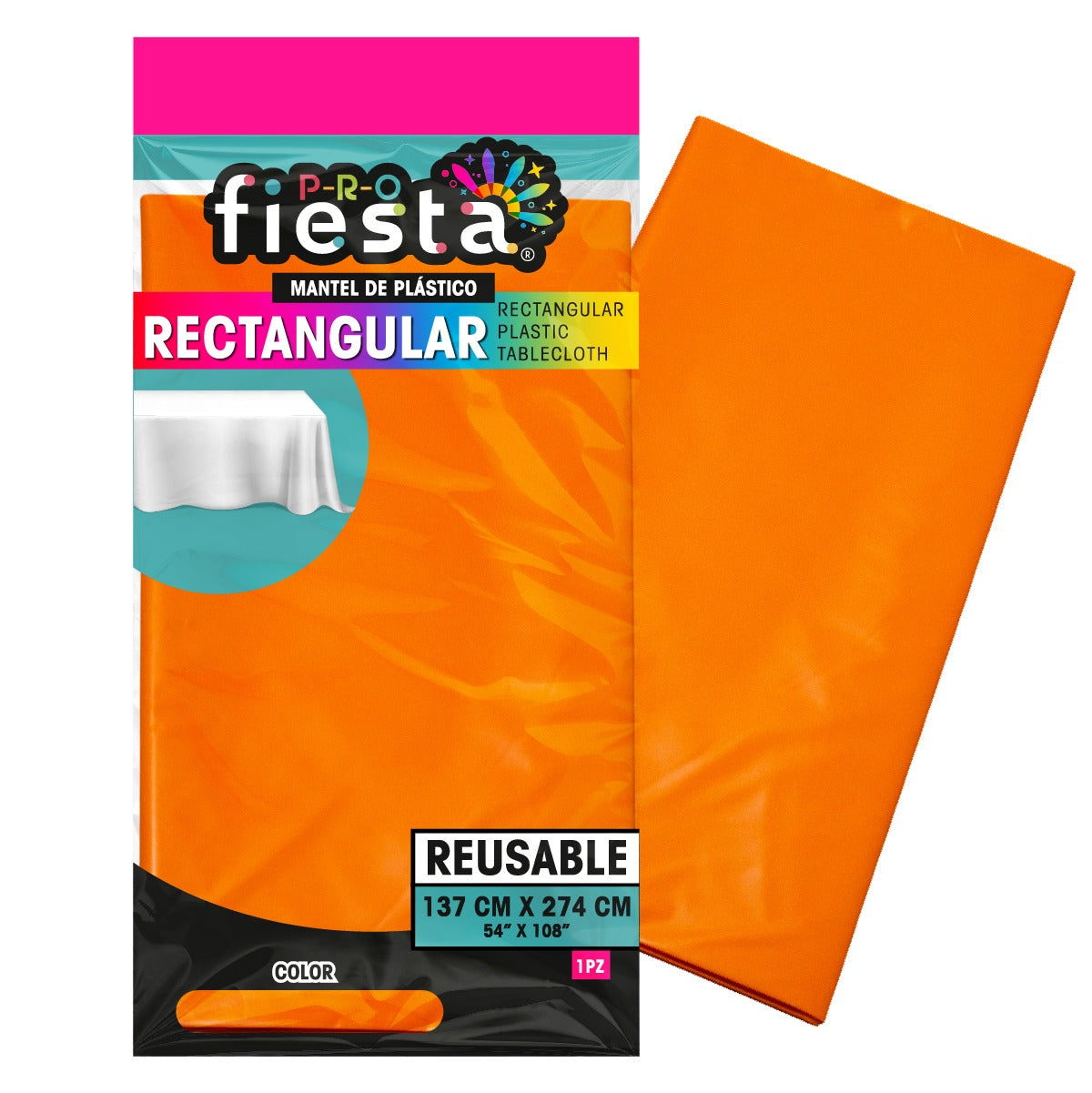 Mantel rectangular para fiesta