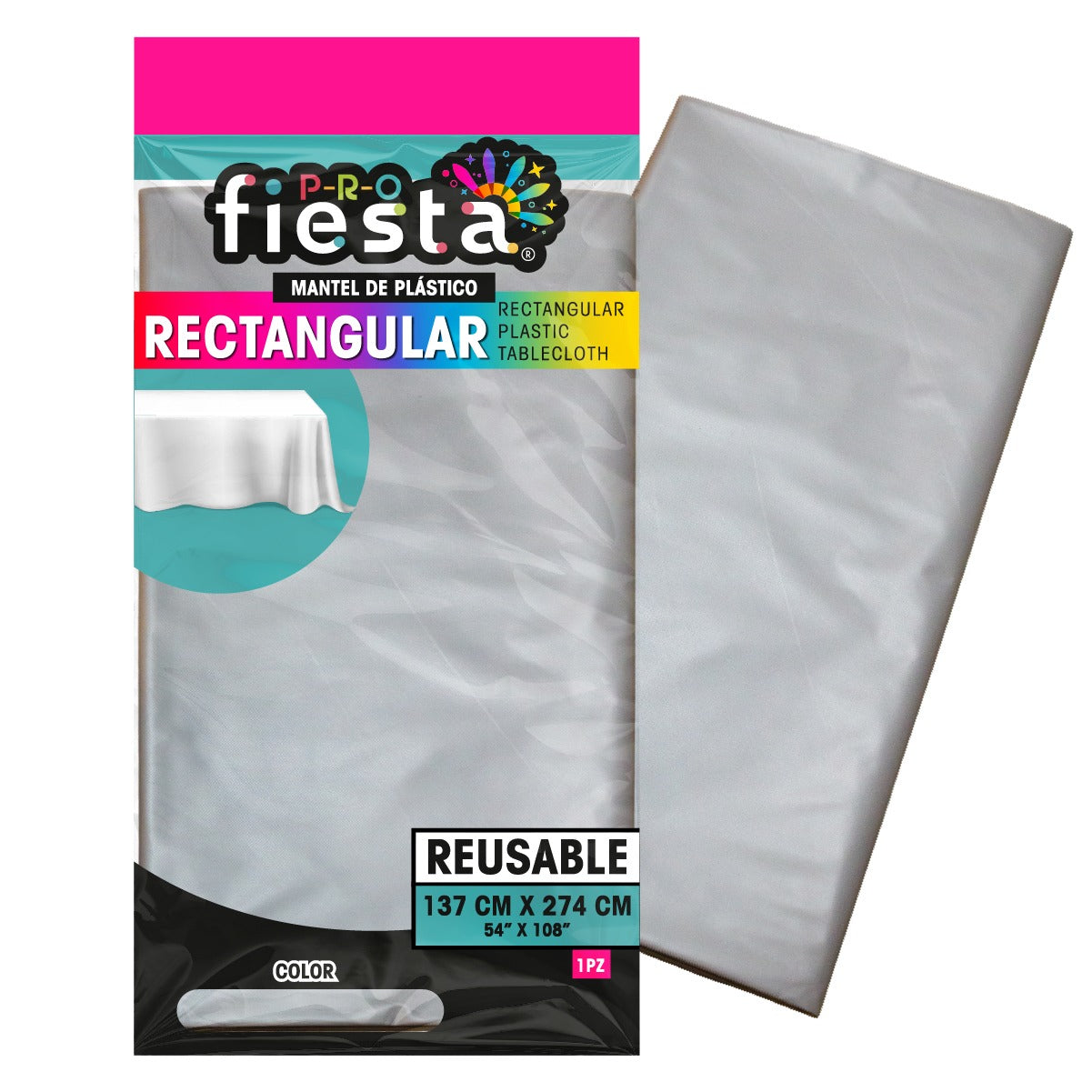 Mantel rectangular para fiesta