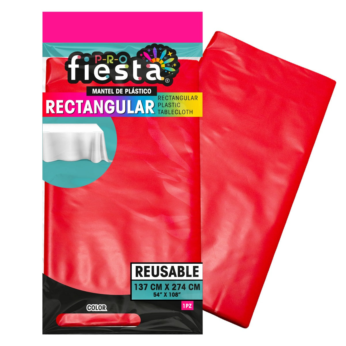 Mantel rectangular para fiesta