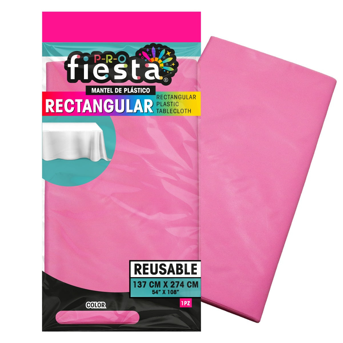 Mantel rectangular para fiesta