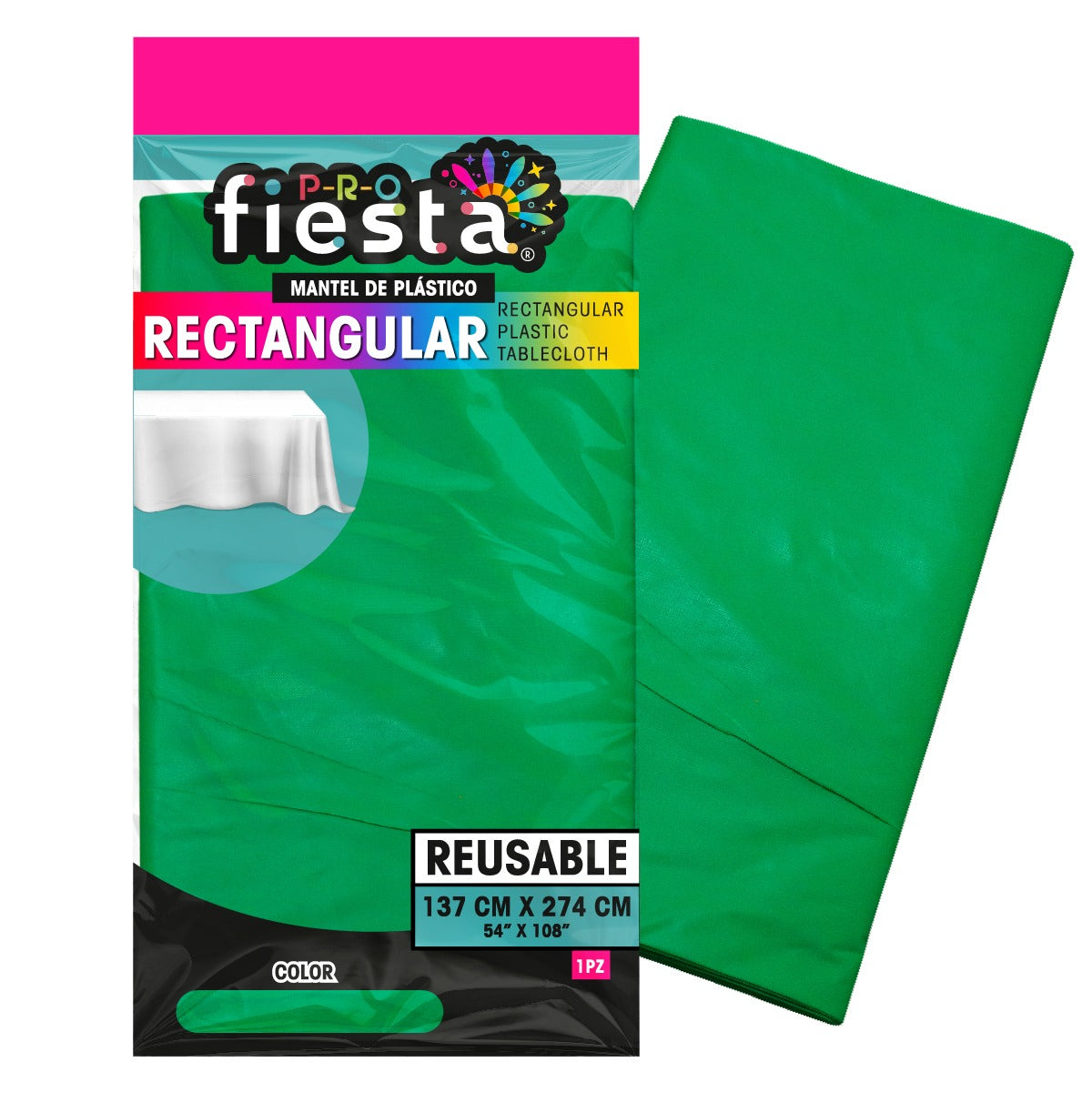 Mantel rectangular para fiesta