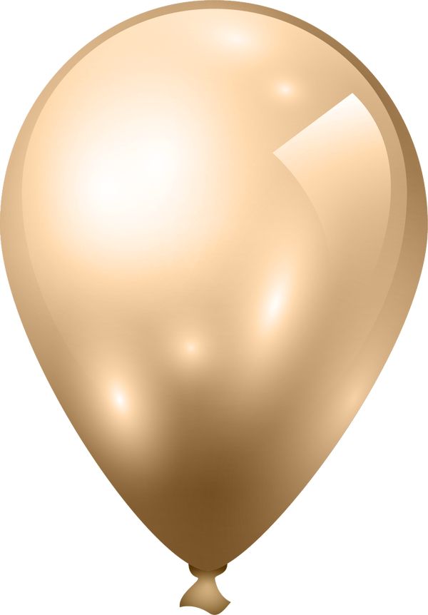Globo látex Bronce Cromado no.12