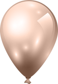 Globo látex Champagne Cromado no.12