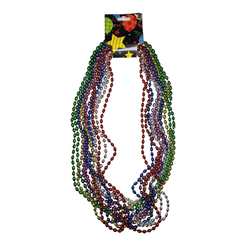 12 Collares de perlas largas en colores