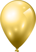 Globo látex Dorado Metalizado no.12
