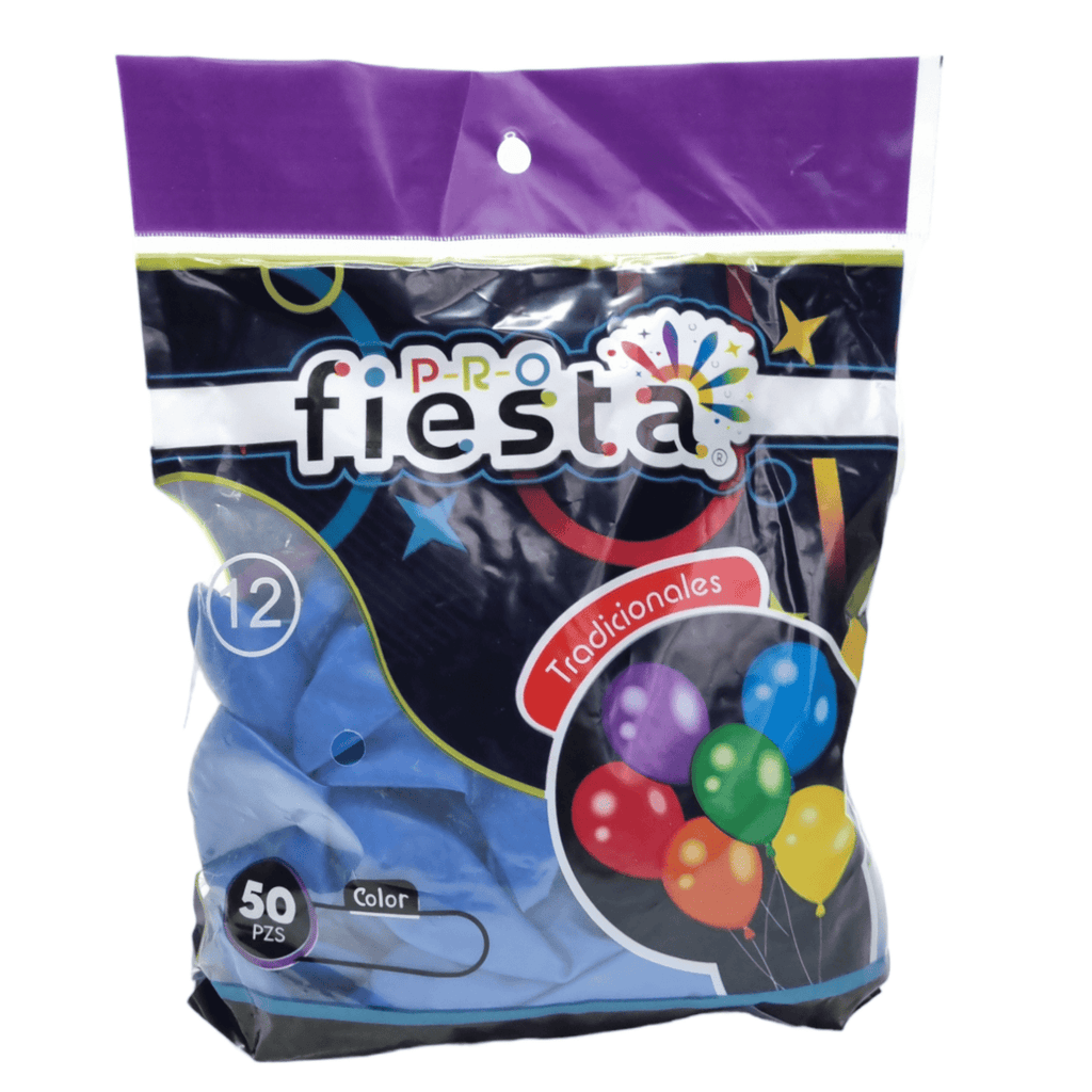 50 Globos látex no.12 colores lisos