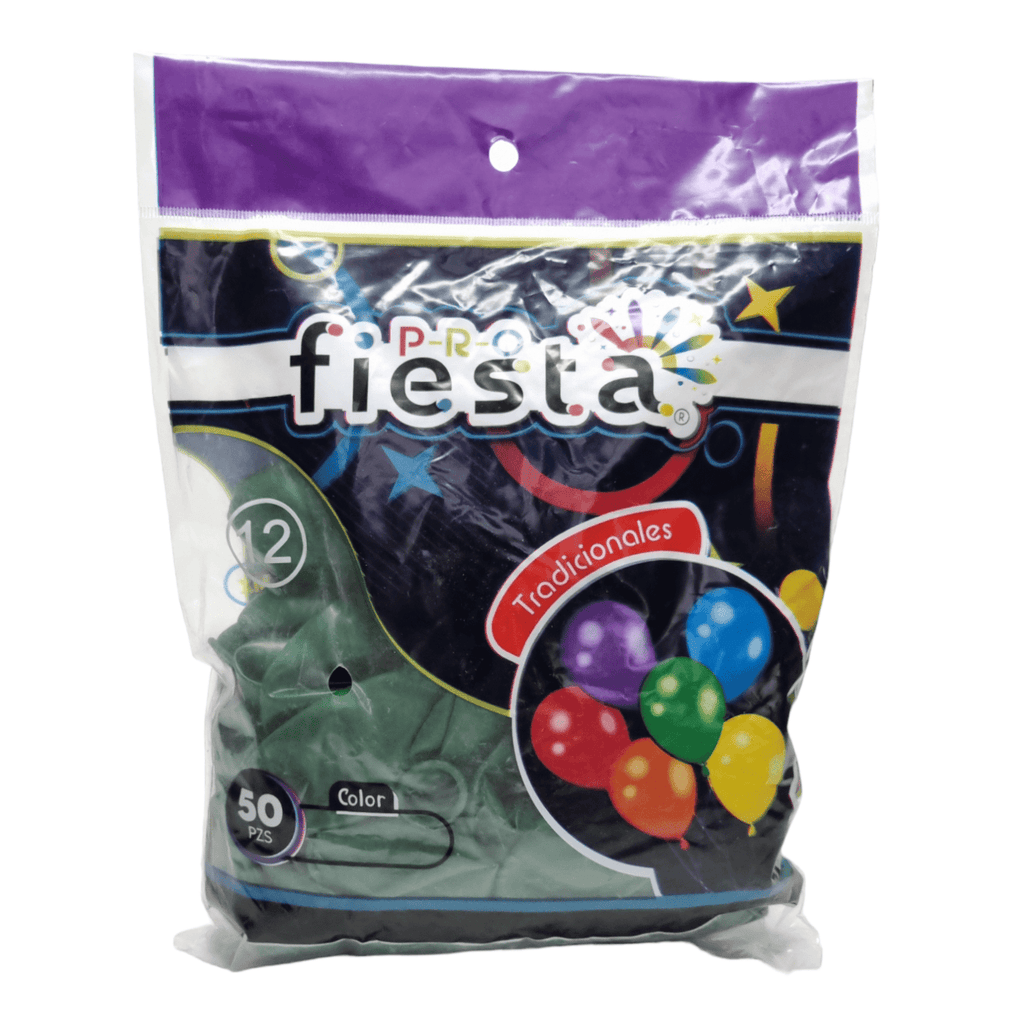 50 Globos látex no.12 colores lisos