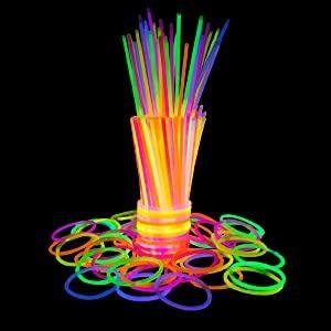 50 pulseras glow stick