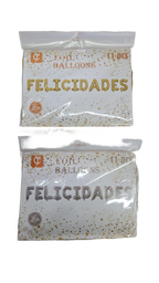 Letrero de globos Felicidades