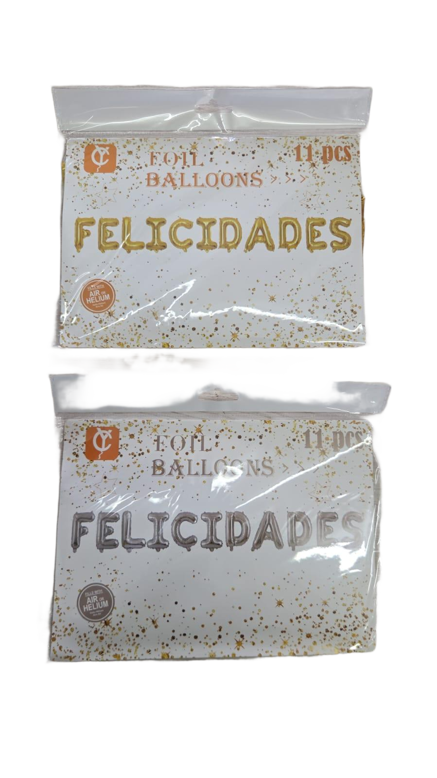 Letrero de globos Felicidades