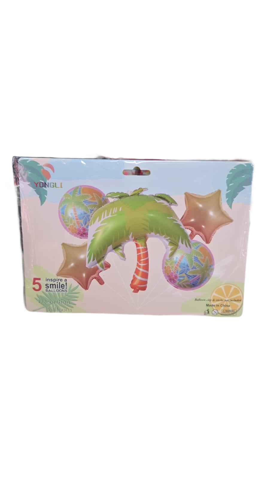 Set de globos palmera tropical