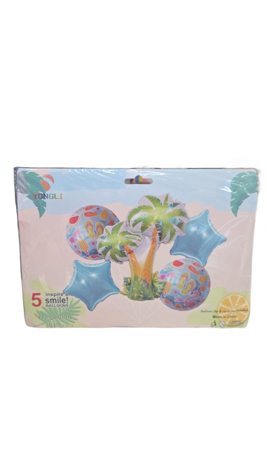 Set de globos palmera tropical
