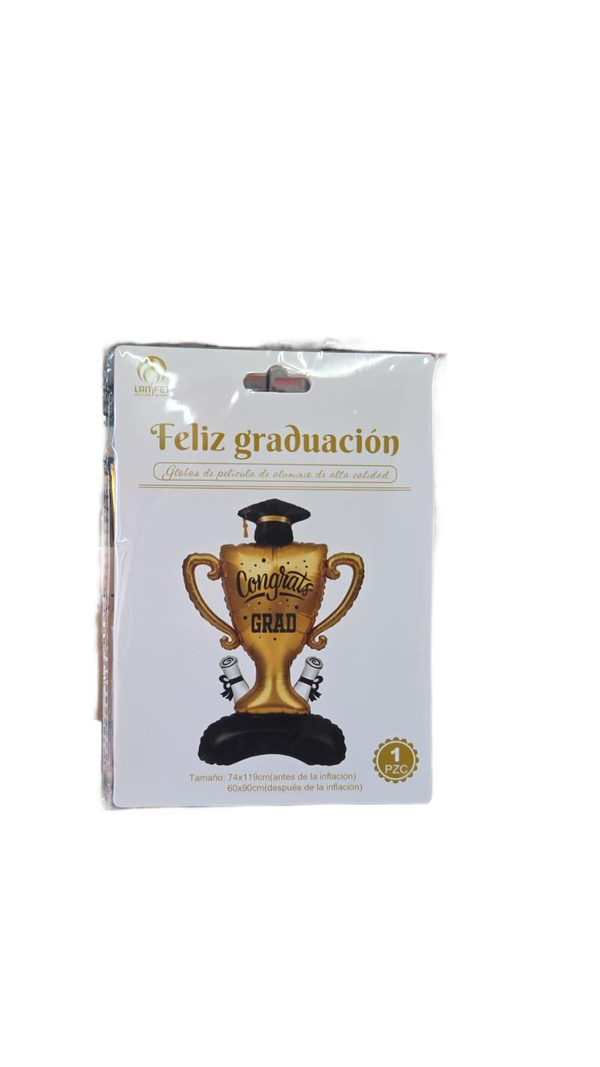 Globo metálico copa graduación