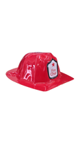 Sombrero de bombero plástico rojo Fire Chief