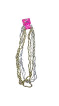 Collares de perlas dorado y plata