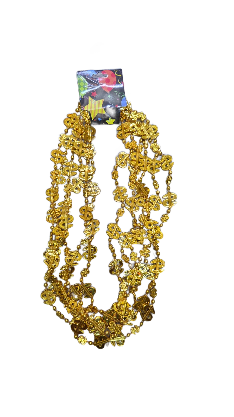 Collares signo de pesos dorado