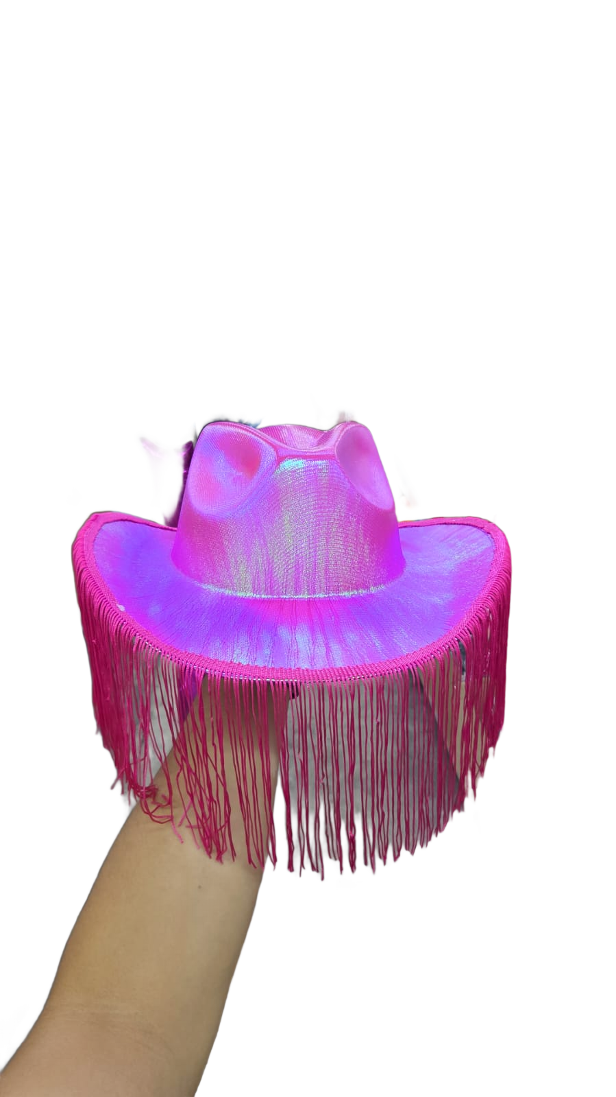 Sombrero tornasol rosa