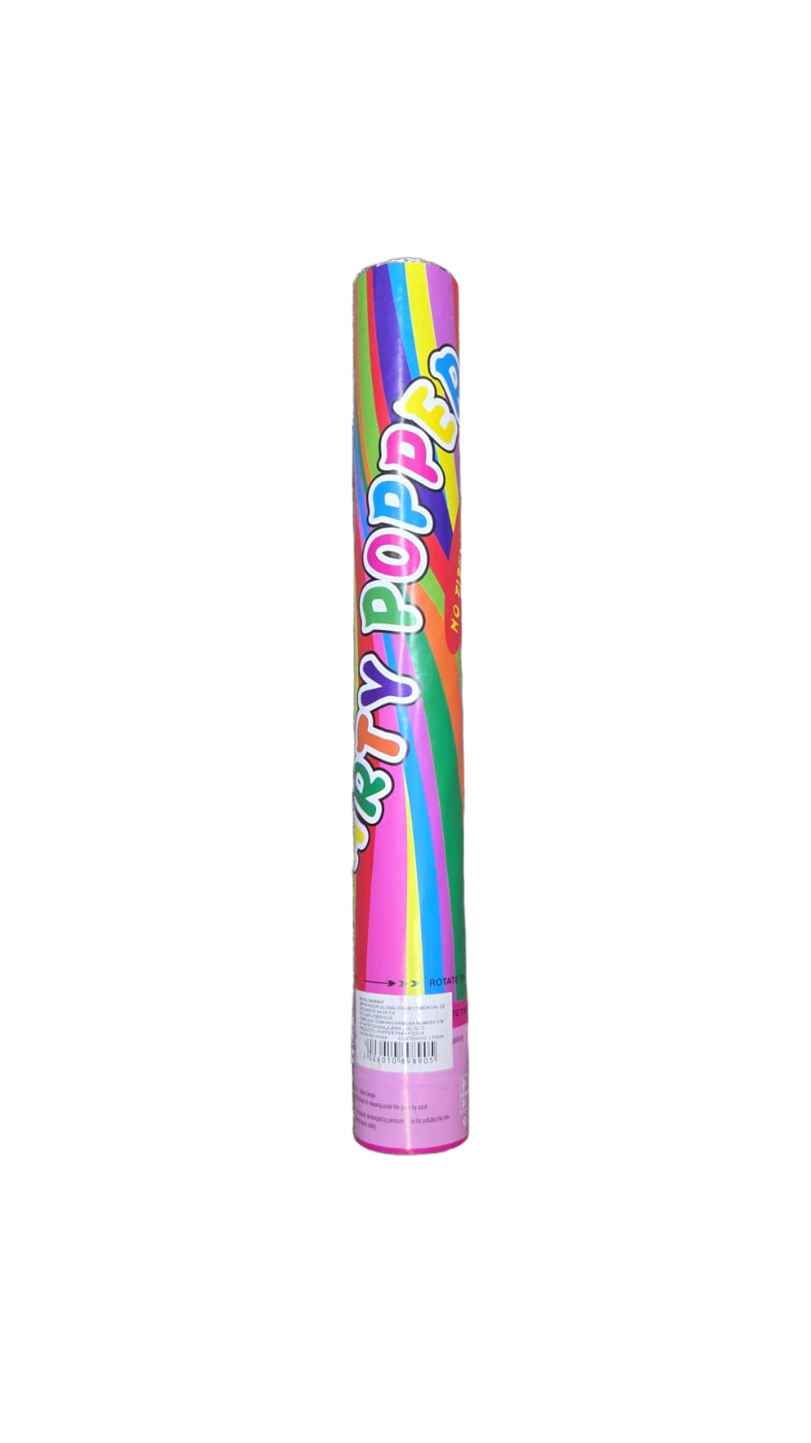 Cañón de confeti multicolor
