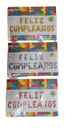 Letrero Feliz Cumpleaños empaques
