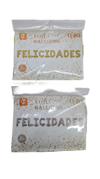 Letrero Felicidades empaques