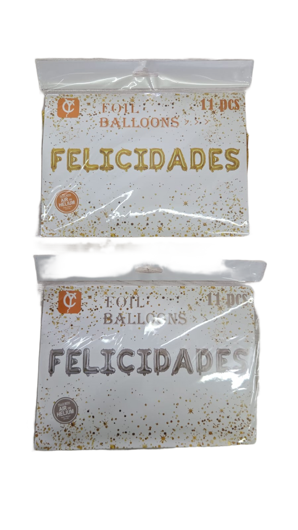 Letrero Felicidades empaques