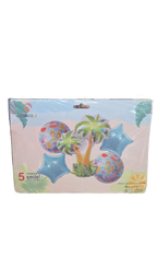 Set globos palmera diseño playa