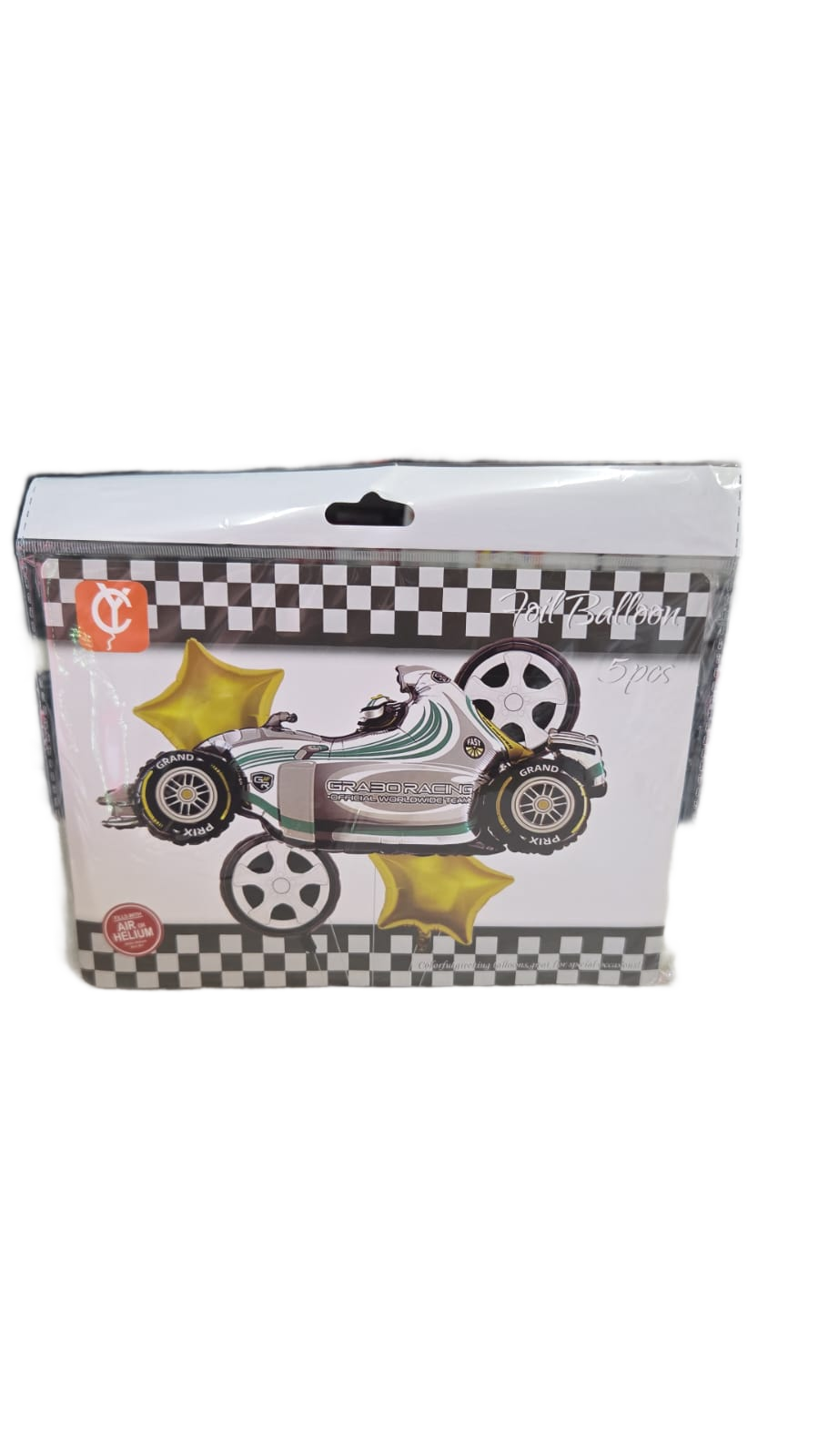 Set globos Fórmula 1 plata