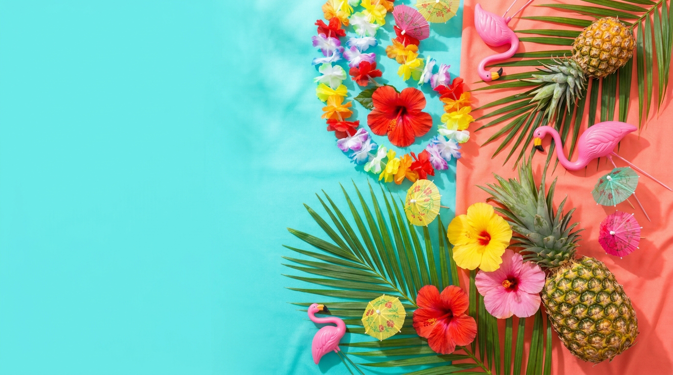 Banner hero Hawaiian Party
