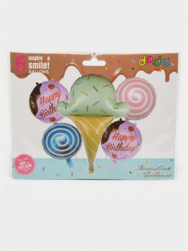 Set de globos helado Happy Birthday