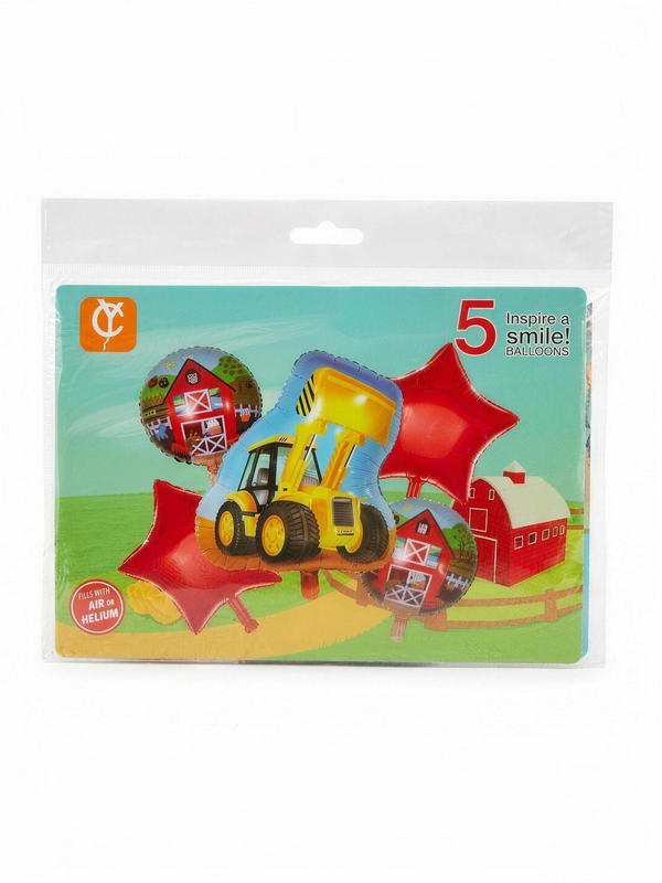 Set de globos granja con tractor
