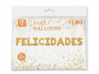 Letrero de globos Felicidades - Dorado
