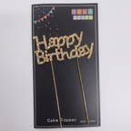 Cake topper Happy Birthday diamantes
