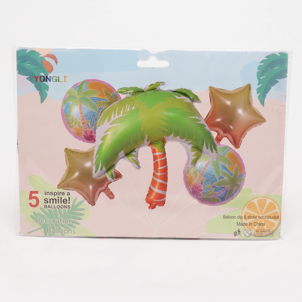Set de globos palmera tropical