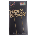 Cake topper Happy Birthday diamantes