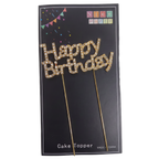 Cake topper Happy Birthday diamantes