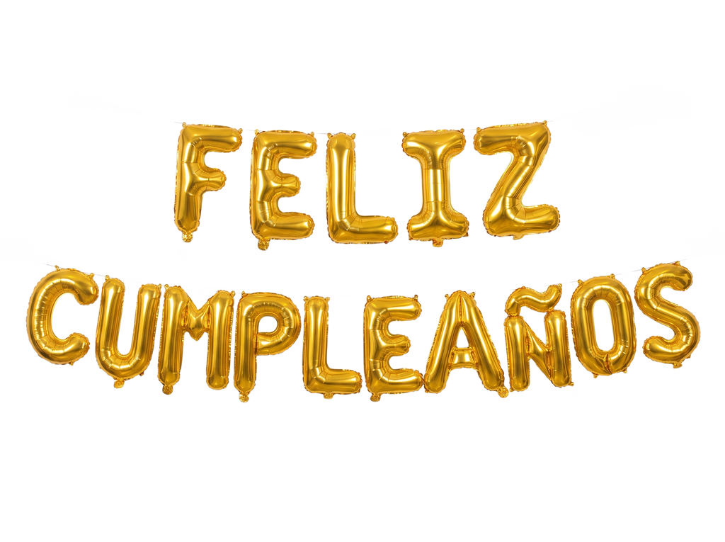 Letrero de globos Feliz Cumpleaños 16 pulgadas