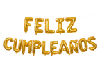 Letrero de globos Feliz Cumpleaños 16 pulgadas