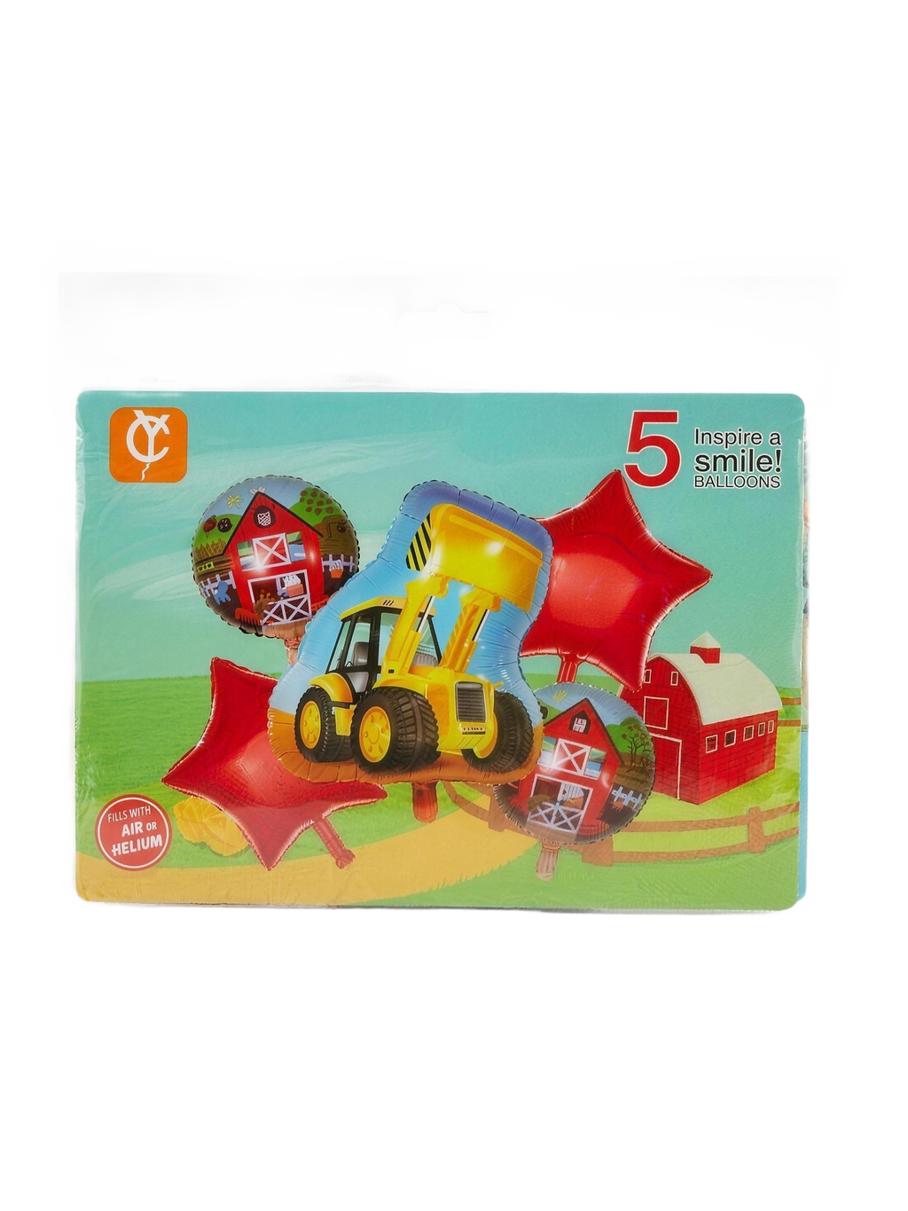 Set de globos granja con tractor